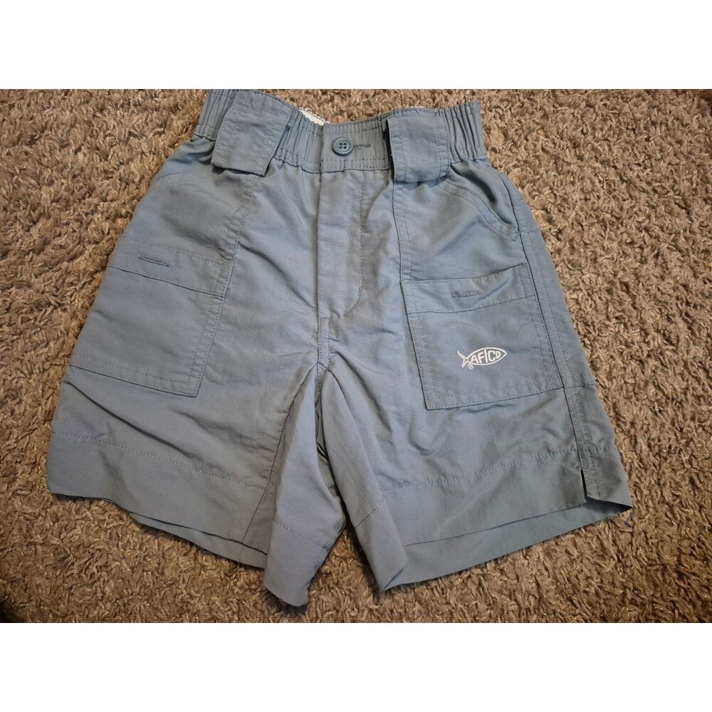 AFTCO Blue Casual Fishing Shorts size 6/7 years